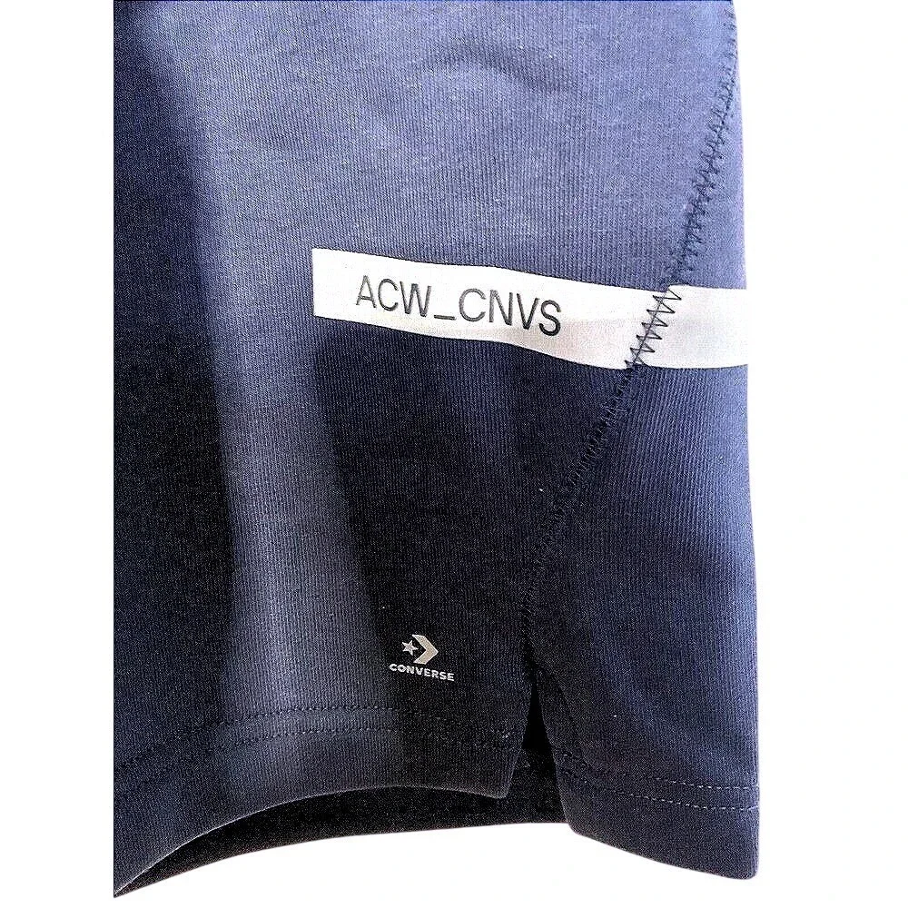 NEW CONVERSE X A COLD WALL ACW NAVY COTTON SWEAT‎ SHORTS SIZE XS